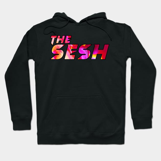 The sesh red and yellow colour bomb design Hoodie by Captain-Jackson